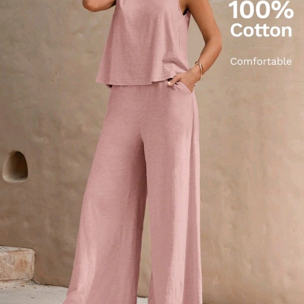 Elegant Mauve Sleeveless Jumpsuit